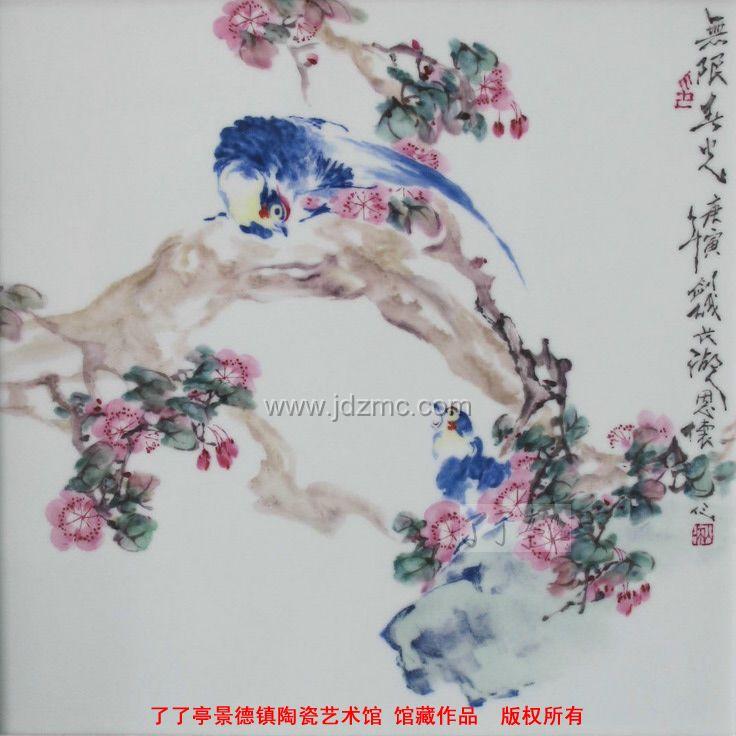 画风奔放，色彩淡雅，中国工艺美术大师王恩怀