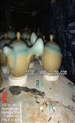 窑炉中粉青釉流淌之美