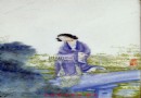 汪少棠粉彩扑萤图瓷板鉴定图录