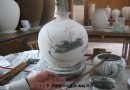 国画家乐峰首次画瓷图片集二