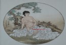 汤列祥 釉上彩《消夏图》