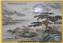 袁智勇粉彩青绿山水