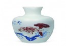 王锡良 青花釉里红“秋日双艳”瓶 RMB 250,000-350,000