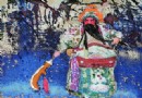 章朝辉 高温色釉“关公图”瓷板 RMB 25,000-35,000