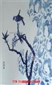 江龙 青花《花鸟系列》 内径57*57cm瓷板