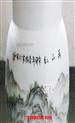 李林《万山红》粉彩山水瓶 作品的大小：150件