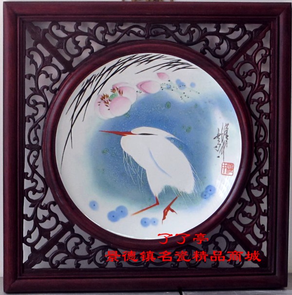 《一路平安》．釉上彩．熊汉中（中国陶瓷艺术大师．国家一级画师．）