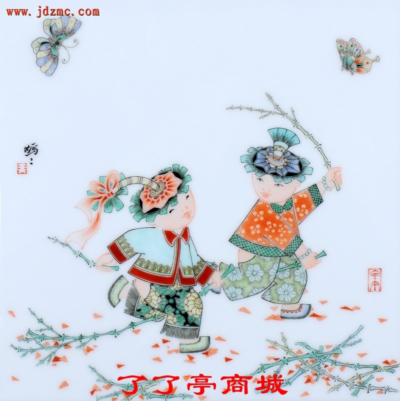 《散学归来》古彩．王嫣嫣（景德镇陶瓷学院陶瓷美术研究生，导师李磊颖）