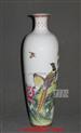 徐国明 粉彩 手工薄胎瓶《锦绣前程》高：25cm 直径9cm