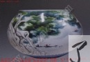 王云轩 釉上彩 山水瓶 37*29cm 价格：0.6万到1万 2005.11.19