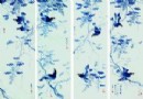 焦健懿&#8194;青花“八哥紫罗图”瓷板一套（四件） 成交价：rmb---