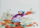喻海根 人民公社女社员 新彩瓷板  拍卖成交价：RMB:11,200